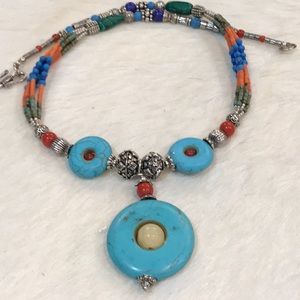 Tibetan necklace, 22”